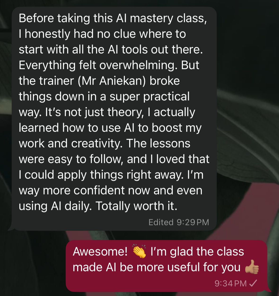 Success story from Adebayo Ogunleye